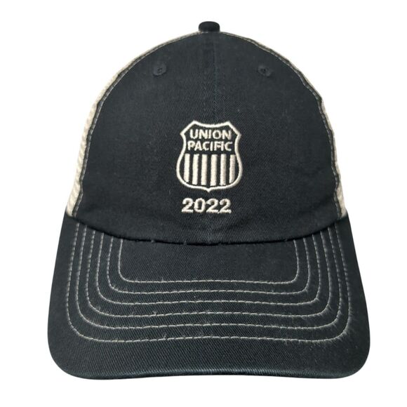 Union Pacific 2022 Slideback Trucker Hat Black OS Adjustable Mesh Back Sportsman - Picture 1 of 8